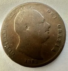 REGATUL UNIT - WILLIAM IV - FARTHING 1835