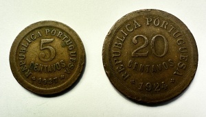 Set Monede Portugalia - 5/20 Centavos 1924/1927