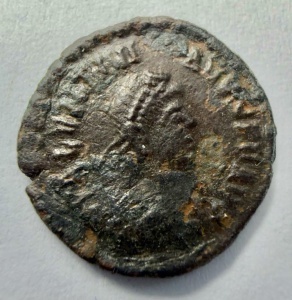 VALENTINIAN II ( 375-392 AD )- Moneda Antica Romana