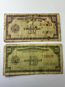 10 & 20 Centavos 1949 - Central Bank of the Philippines - Img 1