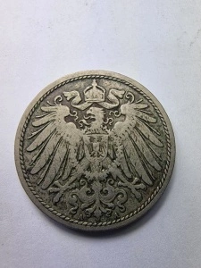 10 Pfennig 1898– Deutsches Reich ( Imperiul German ) – Împărat Wilhelm I - Img 2