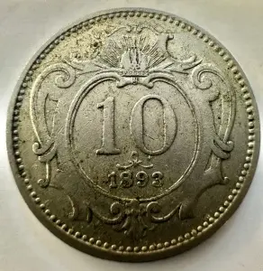 AUSTRIA - FRANZ JOSEPH I - 10 HELLER 1893