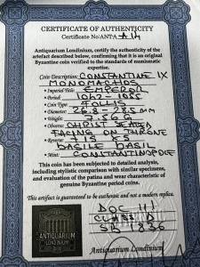 CONSTANTINE IX ( 1042-1055 )-Moneda Medievala - Byzantina - Img 3