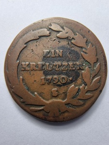 Monedă 1 Kreuzer 1790 – Joseph II – Sfântul Imperiu Roman / Dinastia Habsburgică - Img 2