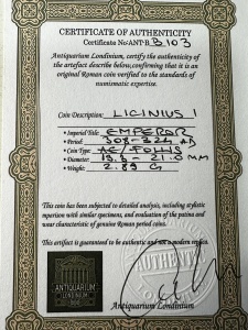 Moneda Antica Romana - LICINIUS I ( 308-324 ) - Img 3