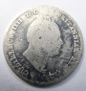 Moneda Argint 0.925 - Regatul Unit - William IV - 4 Pence ( Groat ) 1836