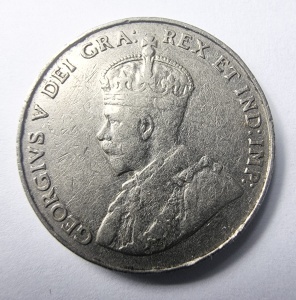 Moneda Canada - George V - 5 Cents 1935 - Img 2