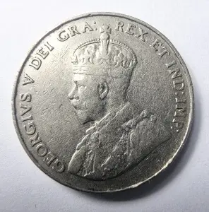Moneda Canada - George V - 5 Cents 1935 - Img 2