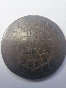 Moneda Franta - Prima Republica - 5 Centimes 1799 ( Anul 8 ) - Img 2
