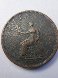 Moneda - Half Penny 1806 - George III - Regatul Unit - Img 2