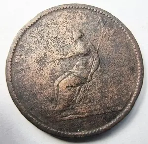 Moneda Regatul Unit - George III - Half Penny 1806 - Img 2