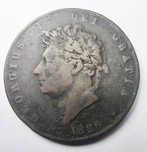 Moneda Regatul Unit - George IV - Half Penny 1826