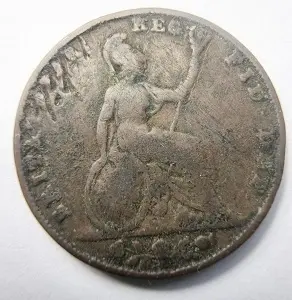 Moneda Regatul Unit - Victoria - Farthing 1838 - Img 2