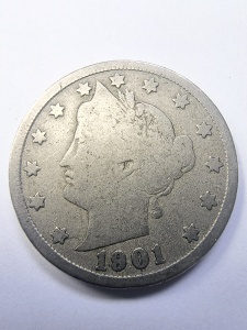 Moneda U.S.A - “Liberty Head ” - 5 Centi 1901