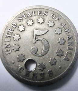 Moneda USA - 5 Cents – Shield 1868 ( gaurita ) - Img 2