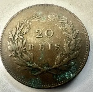 PORTUGALIA - CARLOS I - 20 REIS 1891 - Img 2