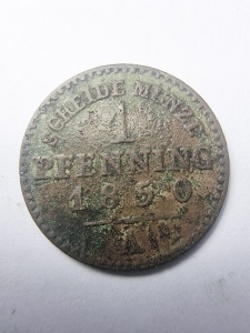 Prusia - Wilhelm IV - 1 Pfennning 1850 - Img 2