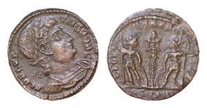 -RARA- DELMATIUS - CAESAR ( 335-337 AD ) - Moneda Antica Romana