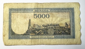 Romania - 5000 Lei - 15.12.1944 - Regele Mihai I - Img 2
