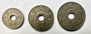 Set Monede Franta - 5/10/25 Centimes 1929-1936