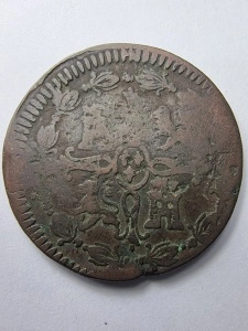 Spania- Ferdinand al VII-lea – 8 Maravedis 1812 - Img 2