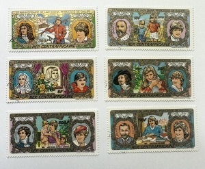 Timbre Republica Centrafricană – Lady Diana, Prințesa de Wales