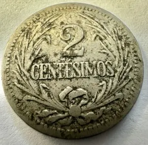 URUGUAY - 2 CENTESIMOS 1901 - Img 2