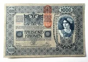 Bancnota Austro-Ungaria - 1000 Kronen/Korona - 02.01.1902