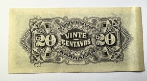 Bancnotă colonială Mozambique – 20 Centavos 1933, Companhia de Moçambique - Img 2