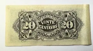 Bancnotă colonială Mozambique – 20 Centavos 1933, Companhia de Moçambique - Img 2