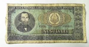 Bancnota Comunista - Romania - 100 lei 1966 - RSR