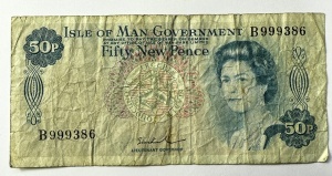 Bancnota Isle Of Man - 50 New Pence ( 1972-1979 )