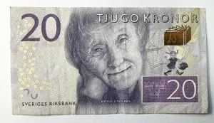 Bancnota Suedia - 20 Kronor (2015-2016 )