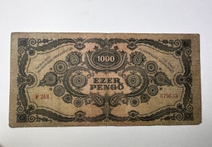 Bancnota Ungaria - 100 Pengo 1945 - Img 2