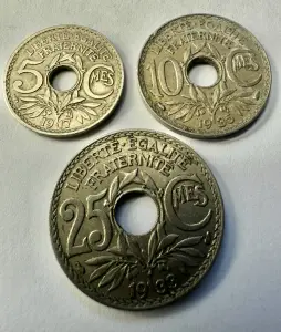 FRANTA - 5/10/25 CENTIMES ( 1917-1935 )