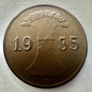 Germania – Deutsches Reich – 1 Reichspfennig 1935 - Img 2