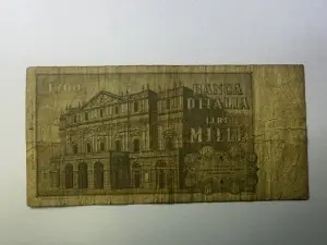 Italia - 1000 Lire ( 1962-1980 ) - Img 2