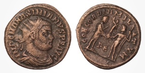 Moneda Antica Romana - MAXIMIAN HERCULIUS ( 295-299 AD )