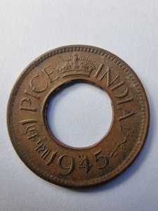 Moneda Coloniala - 1 Pice – India Britanică – 1945.