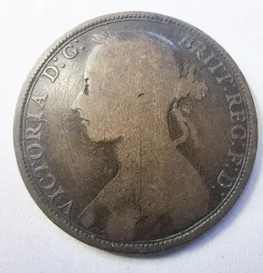 Moneda Regatul Unit - Victoria - Penny 1892