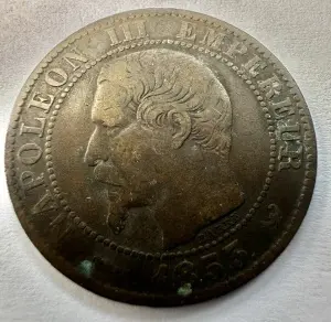 NAPOLEON III - FRANTA - 5 CENTIMES 1853