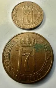 NORVEGIA - HAAKON VII - 1/2 ORE 1935 - Img 2