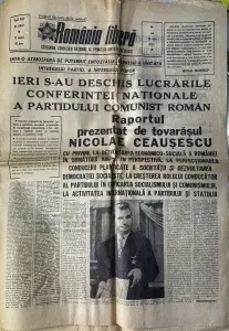 Ziar Comunist „România liberă”, cotidian al Consiliului Național al Frontului Unității Socialiste, ediția de joi, 20 iulie 1972 (Anul XXX, Nr. 8.637, 12 pagini