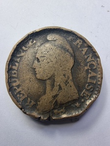 🪙 1 Décime 1799 – Republica Franceză (An VIII) - Img 1