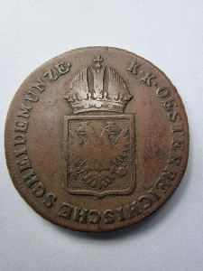 1 Kreuzer 1816 B – Împărat Franz I al Austriei – Imperiul Austriac - Img 2