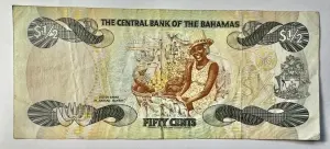 BAHAMAS - 50 CENTS 1974