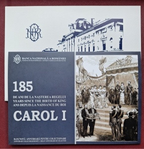 Bancnotă Aniversară 100 Lei , 185 de Ani de la Nașterea Regelui Carol I - Img 2