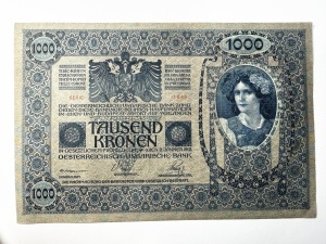Bancnota Austro-Ungaria - 1000 Kronen/Korona - 02.01.1902 - Img 2