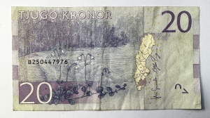 Bancnota Suedia - 20 Kronor (2015-2016 ) - Img 2