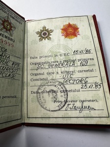 Carnet de membru al Uniunii Tineretului Comunist (UTC) - Img 2